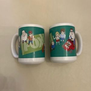 1998 set of King of the Hill Mugs (Vintage mugs)